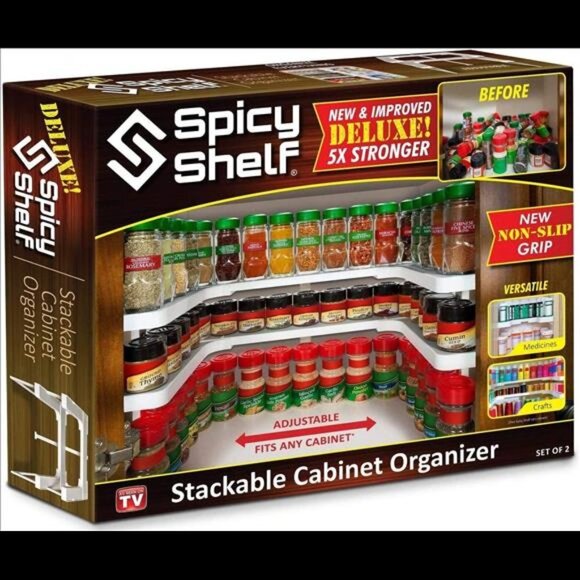 Spicy Shelf Deluxe Expandable Spice Rack Organizer - Picture 1 of 7